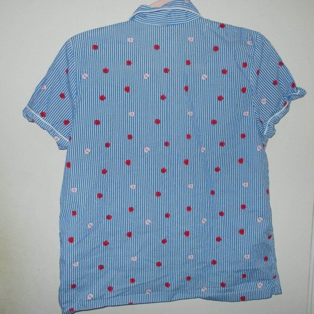 J. Crew Factory Pajama Top Multi Color Size Extra… - image 5